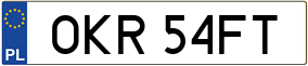 Trailer License Plate
